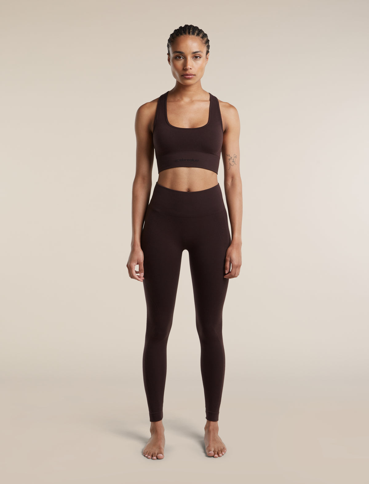 icebreaker® Leggings in misto di lana merino 260 ZoneKnit™ Seamless 25 Donna Bittersweet Women - 3