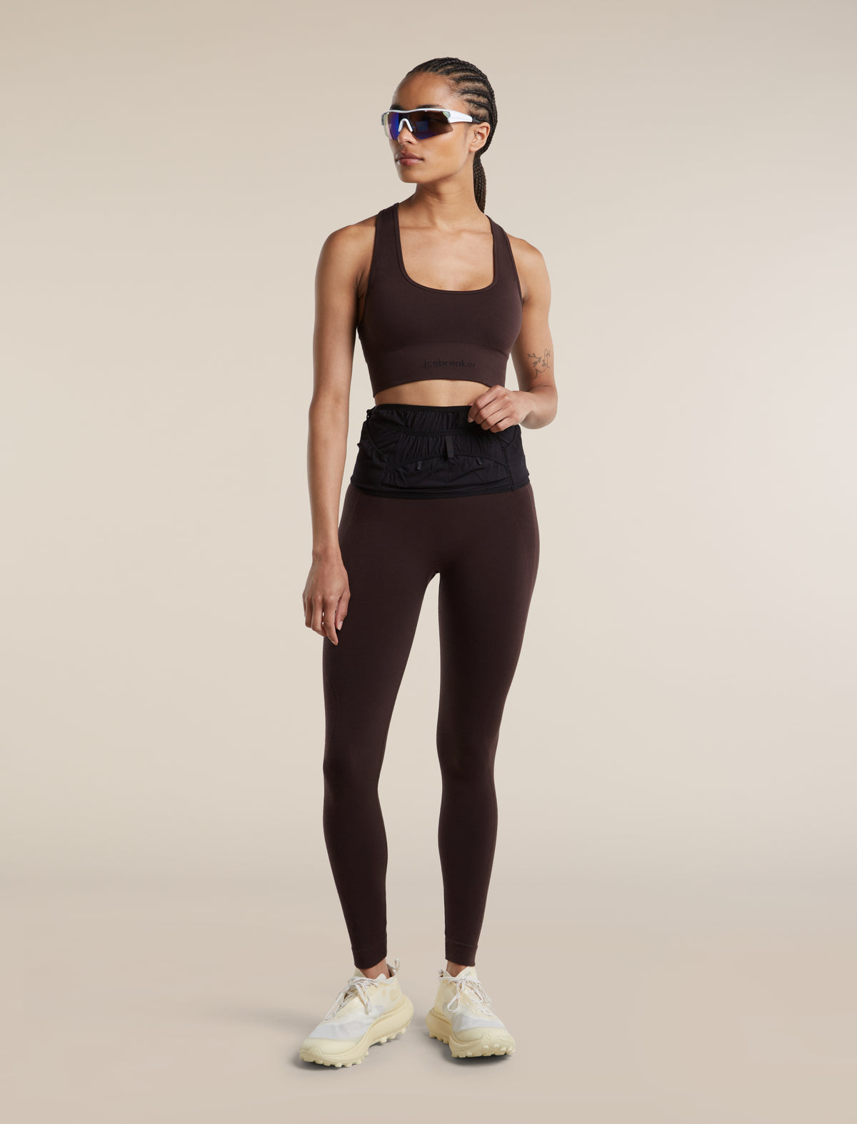 icebreaker® Leggings in misto di lana merino 260 ZoneKnit™ Seamless 25 Donna Bittersweet Women - 4