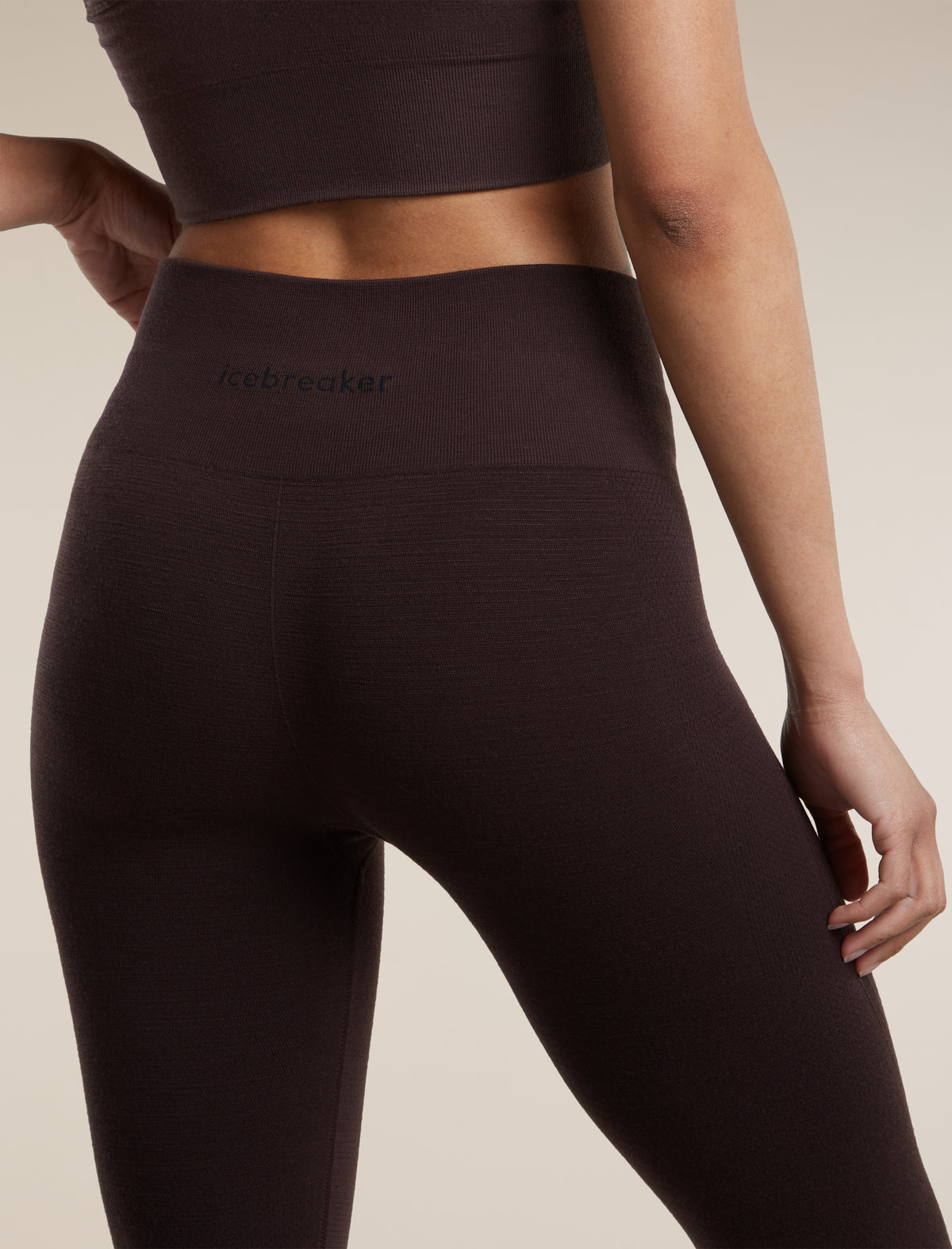 icebreaker® Leggings in misto di lana merino 260 ZoneKnit™ Seamless 25 Donna Bittersweet Women - 7