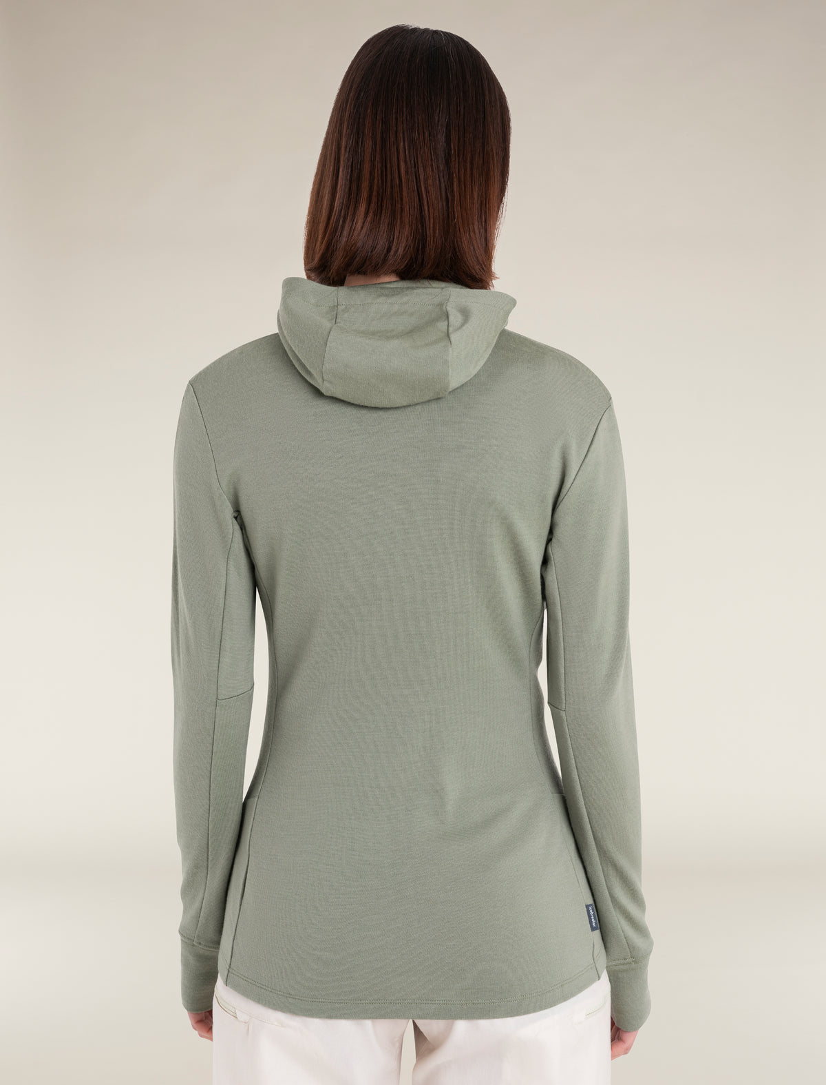 Women's Merino 260 Quantum Long Sleeve Zip Hoodie Lichen - 2