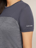 Women's 125 Sphere T-shirt Colour Block Graphite Heather/Graphite - 5