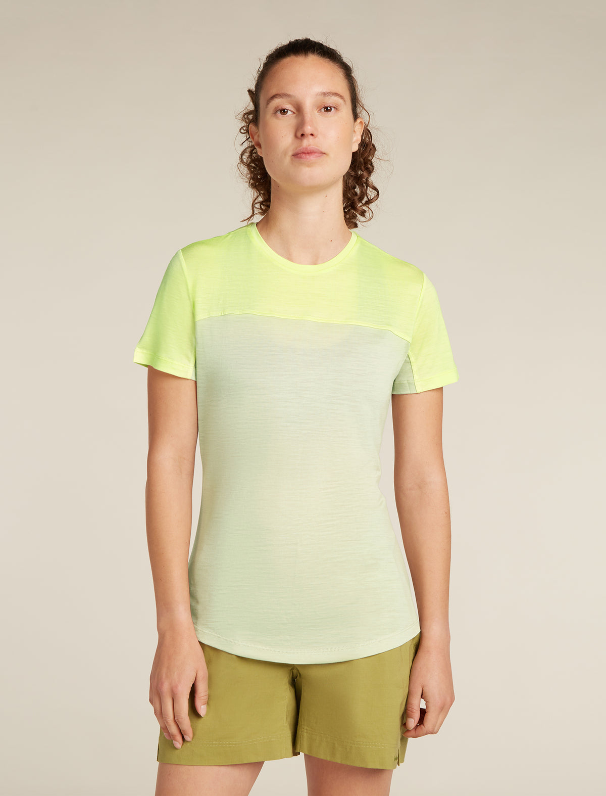 Dam 125 Cool-Lite™ Sphere III T-shirt i merinoblandning Colour Block  - 1