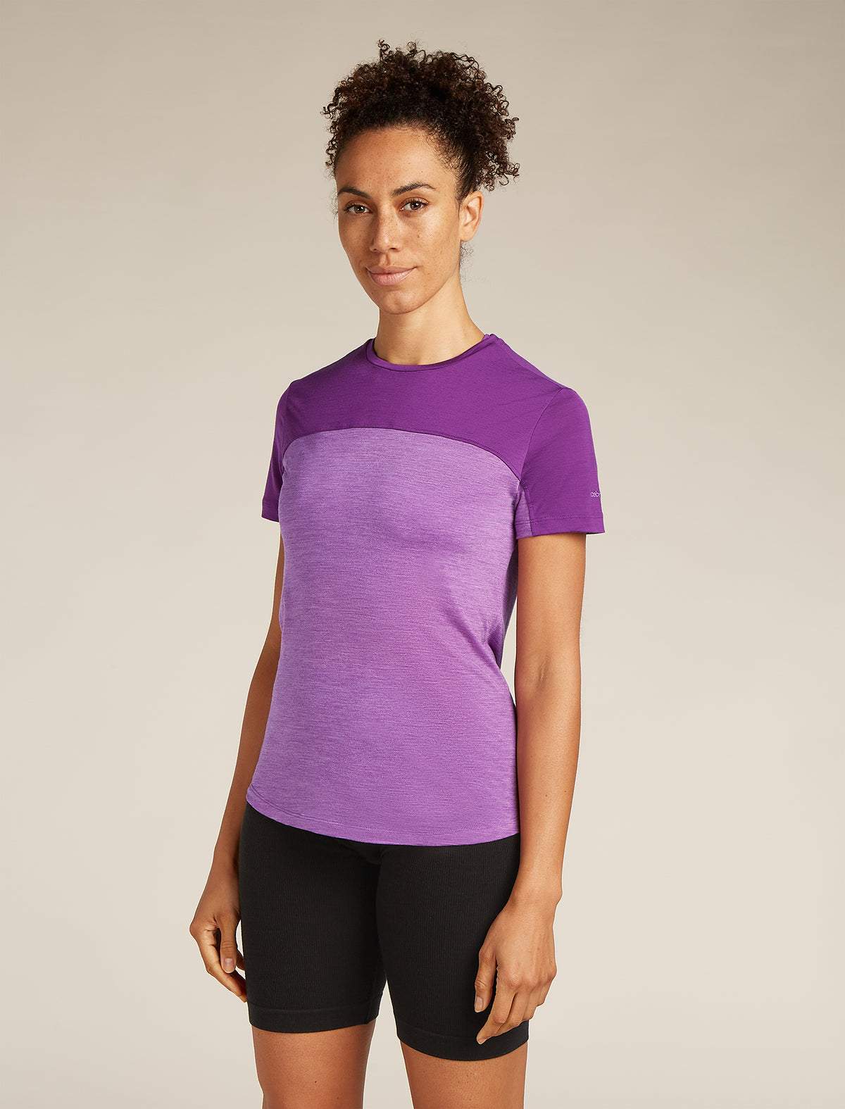 T-shirt in misto di lana merino 125 Cool-Lite™ Sphere Colour Block Donna  - 1