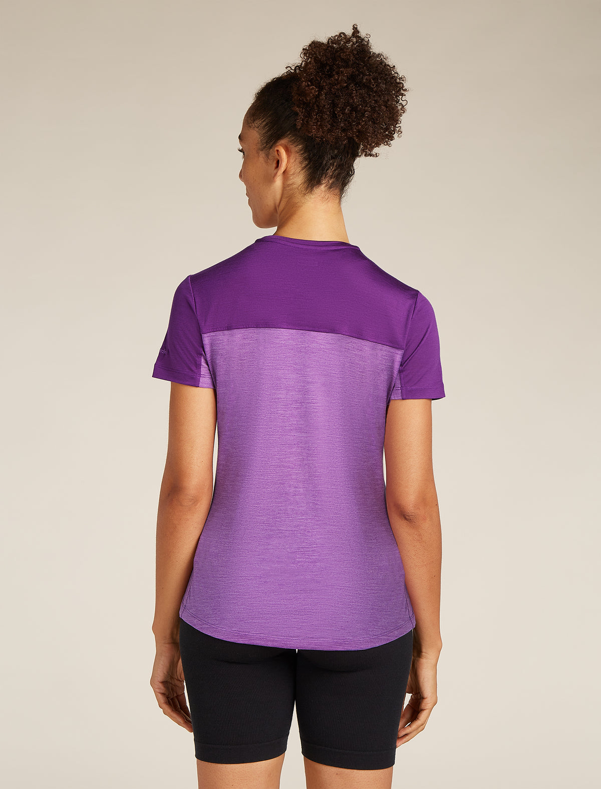 T-shirt in misto di lana merino 125 Cool-Lite™ Sphere Colour Block Donna  - 2