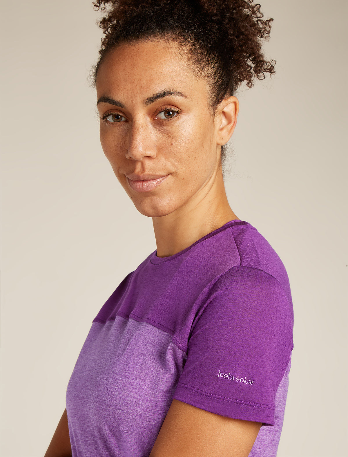 T-shirt in misto di lana merino 125 Cool-Lite™ Sphere Colour Block Donna  - 5