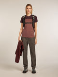 Women's 125 Sphere T-shirt Colour Block Carob/Java - 4