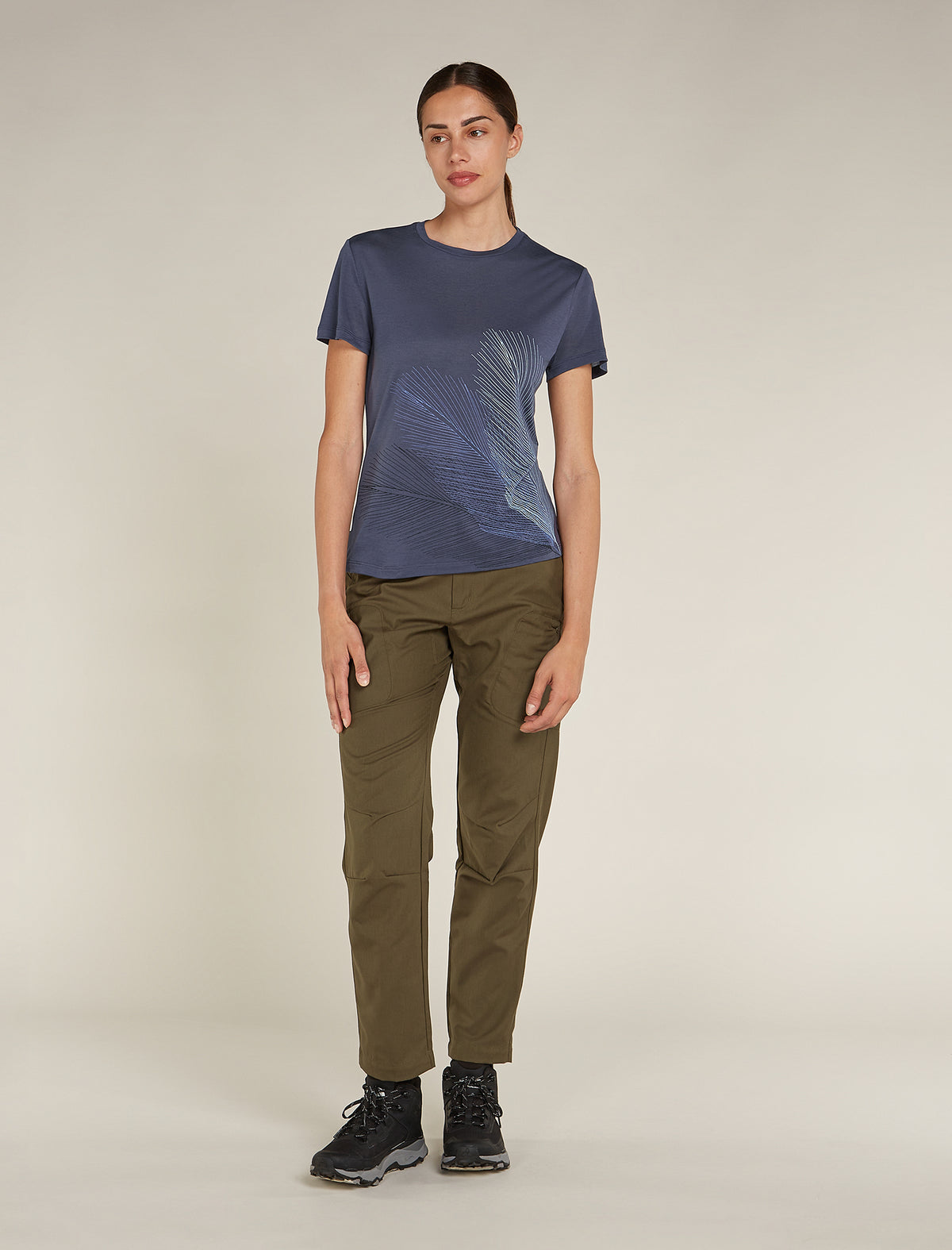 T-shirt in misto di lana merino Core Plume Donna  - 3