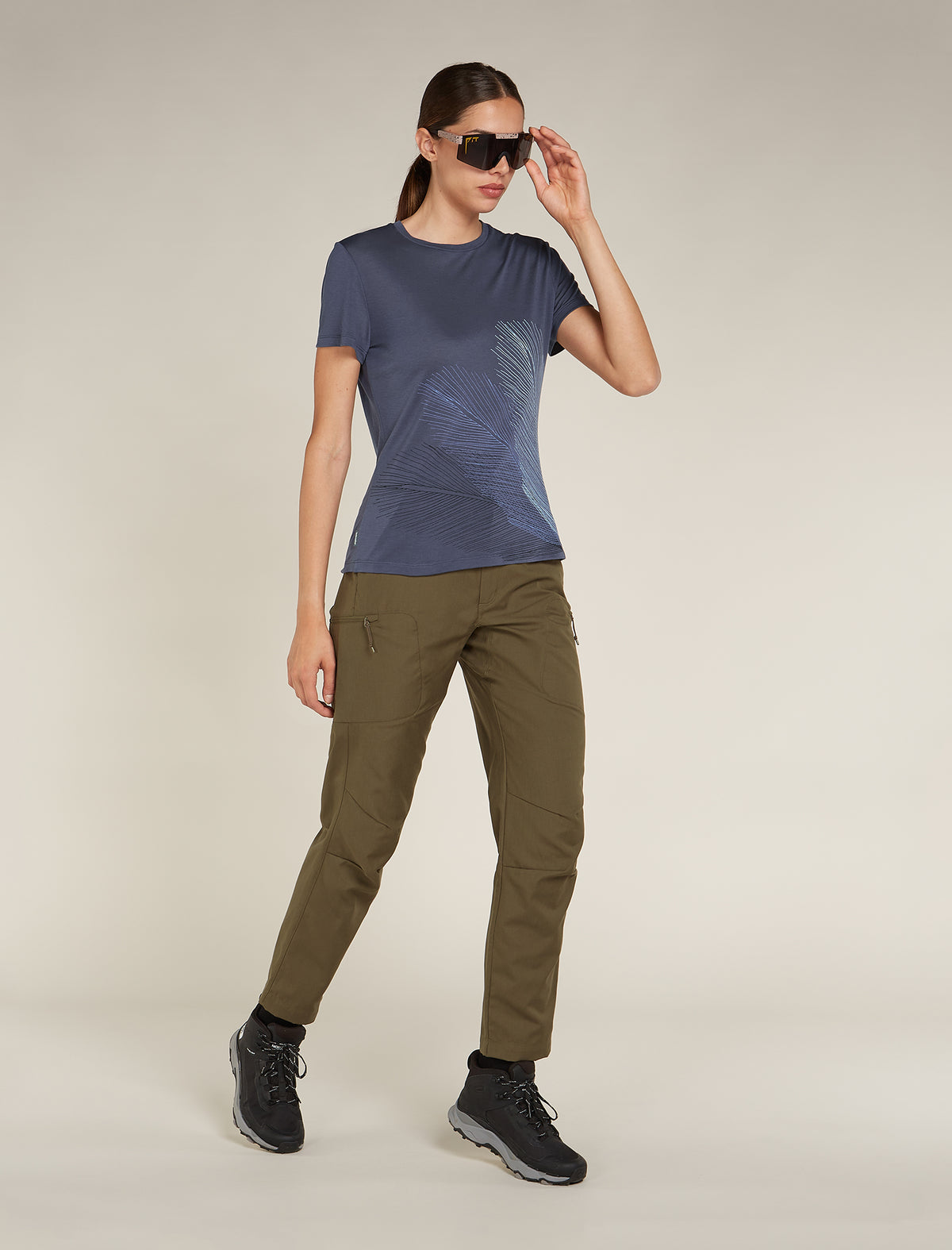 T-shirt in misto di lana merino Core Plume Donna  - 4