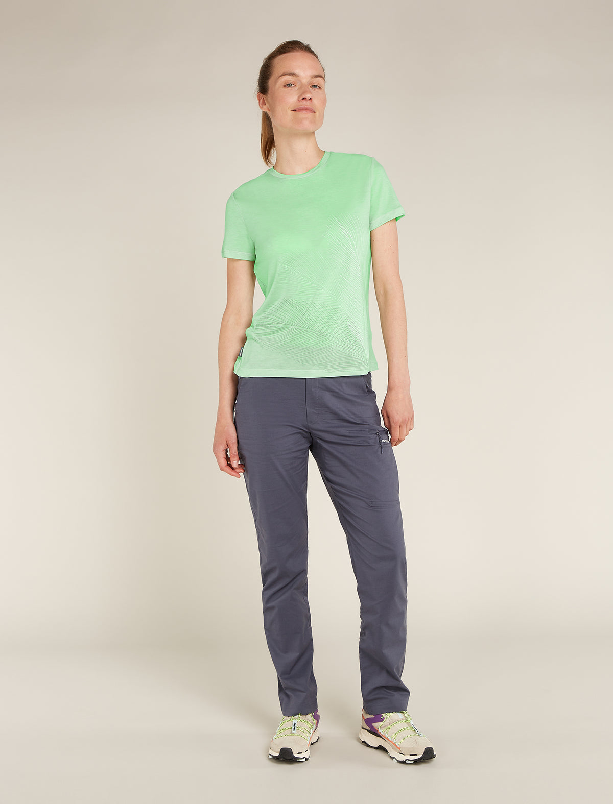 Merino Blend Core T-Shirt Plume Damen  - 3