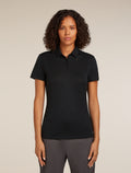 Women's 150 Tech Lite Polo Black - 1