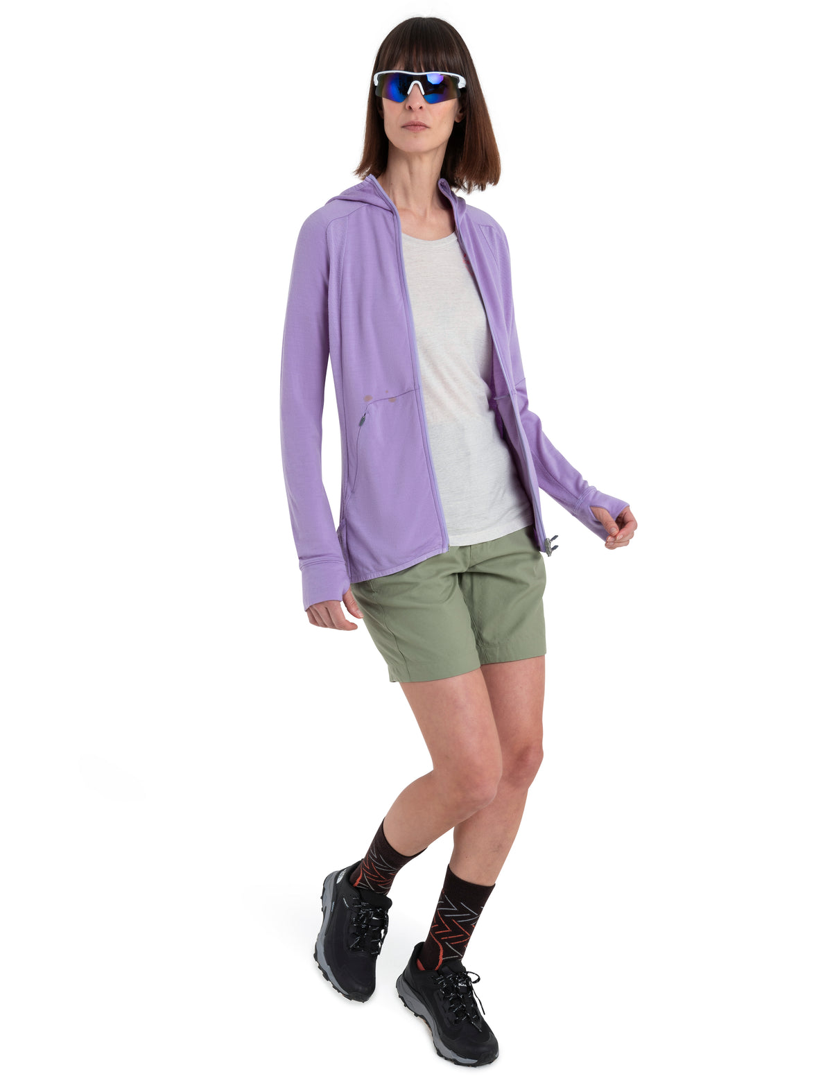 Merino 150 Tech Lite T-Shirt mit U-Ausschnitt IB Logo Reflections Damen  - 4