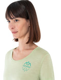 Merino 150 Tech Lite T-Shirt mit U-Ausschnitt IB Logo Reflections Damen  - 5