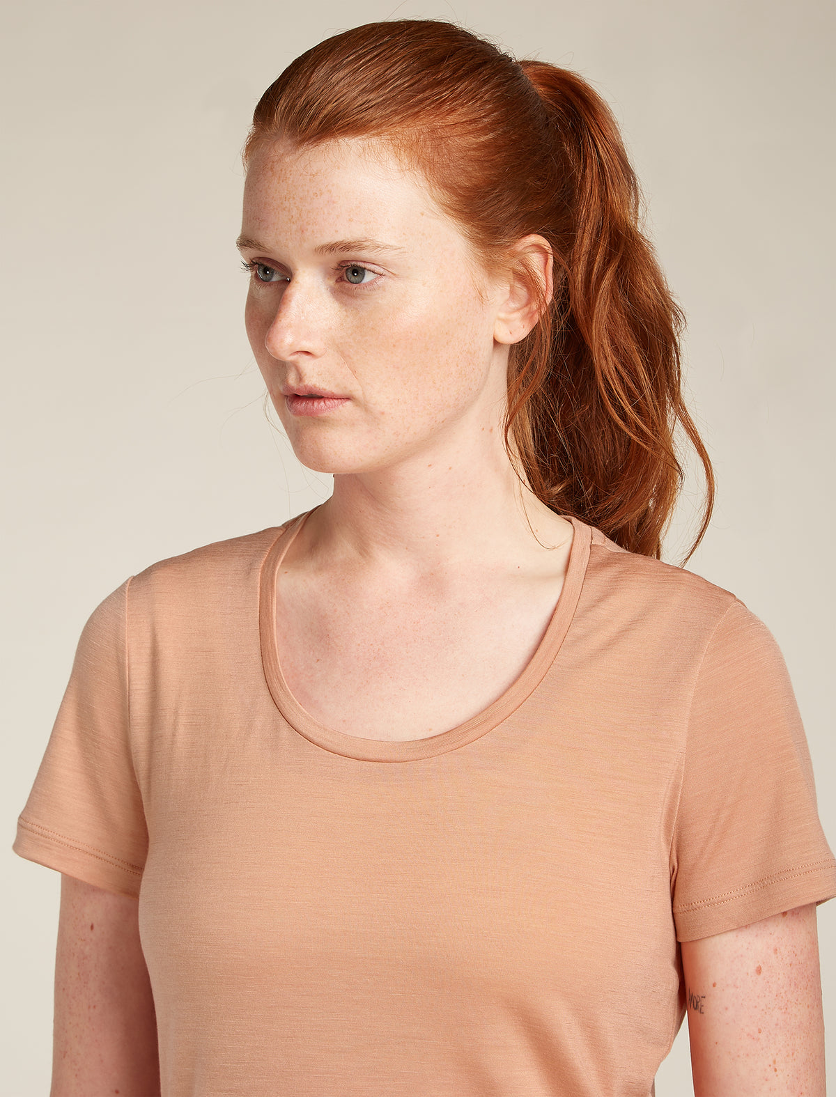 T-shirt con scollo rotondo in misto di lana merino 125 Cool-Lite™ Sphere Donna  - 5