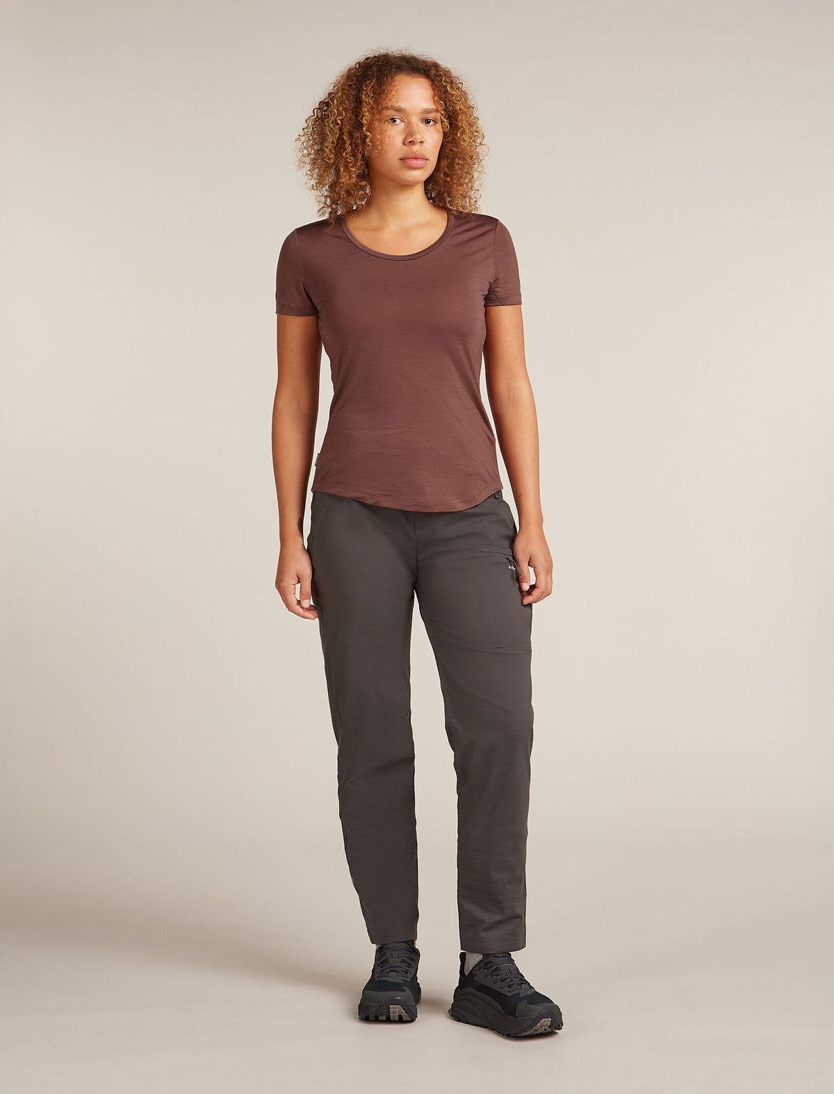 Scroc Women's 125 Cool-Lite™ Merino Blend Sphere III Scoop T-Shirt | icebreaker
