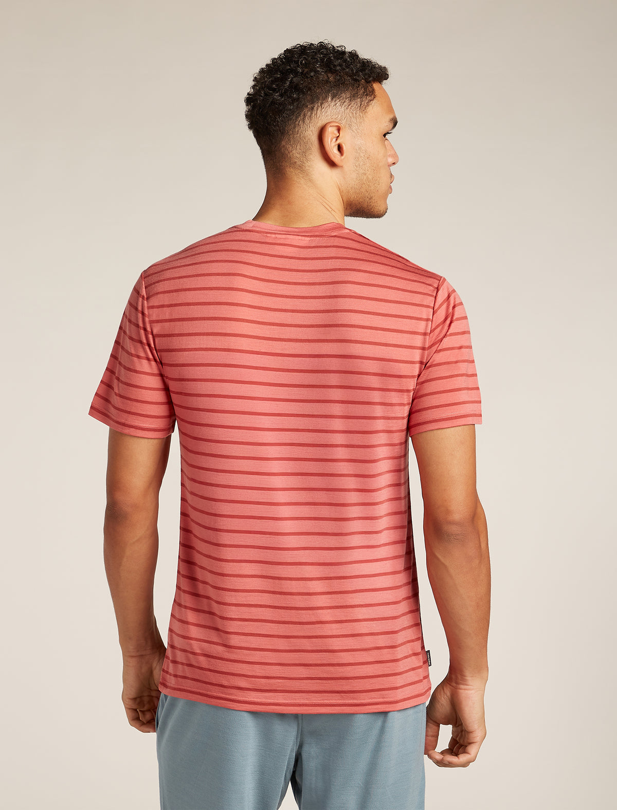T-shirt in misto di lana merino Drayden Stripe Uomo  - 2