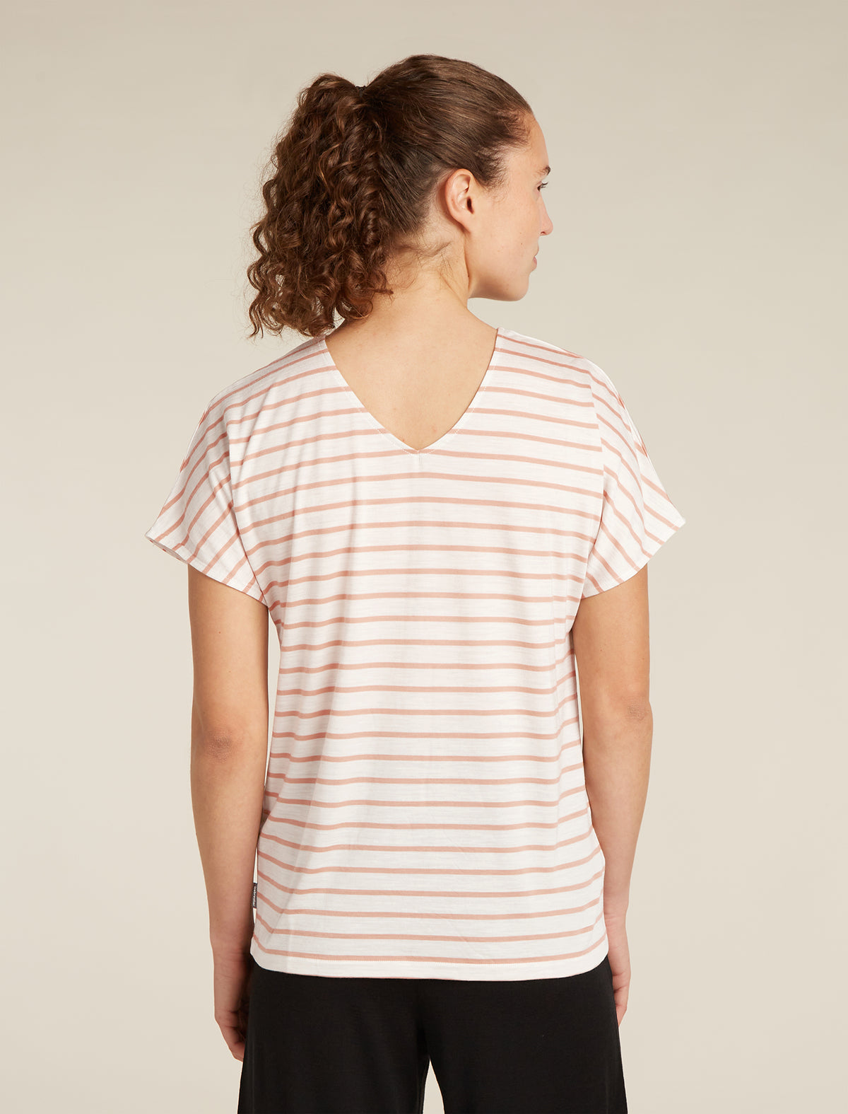 Merino Blend Drayden Reversible T-Shirt Stripe Damen  - 2