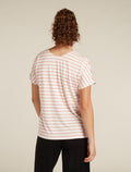 Merino Blend Drayden Reversible T-Shirt Stripe Damen  - 6