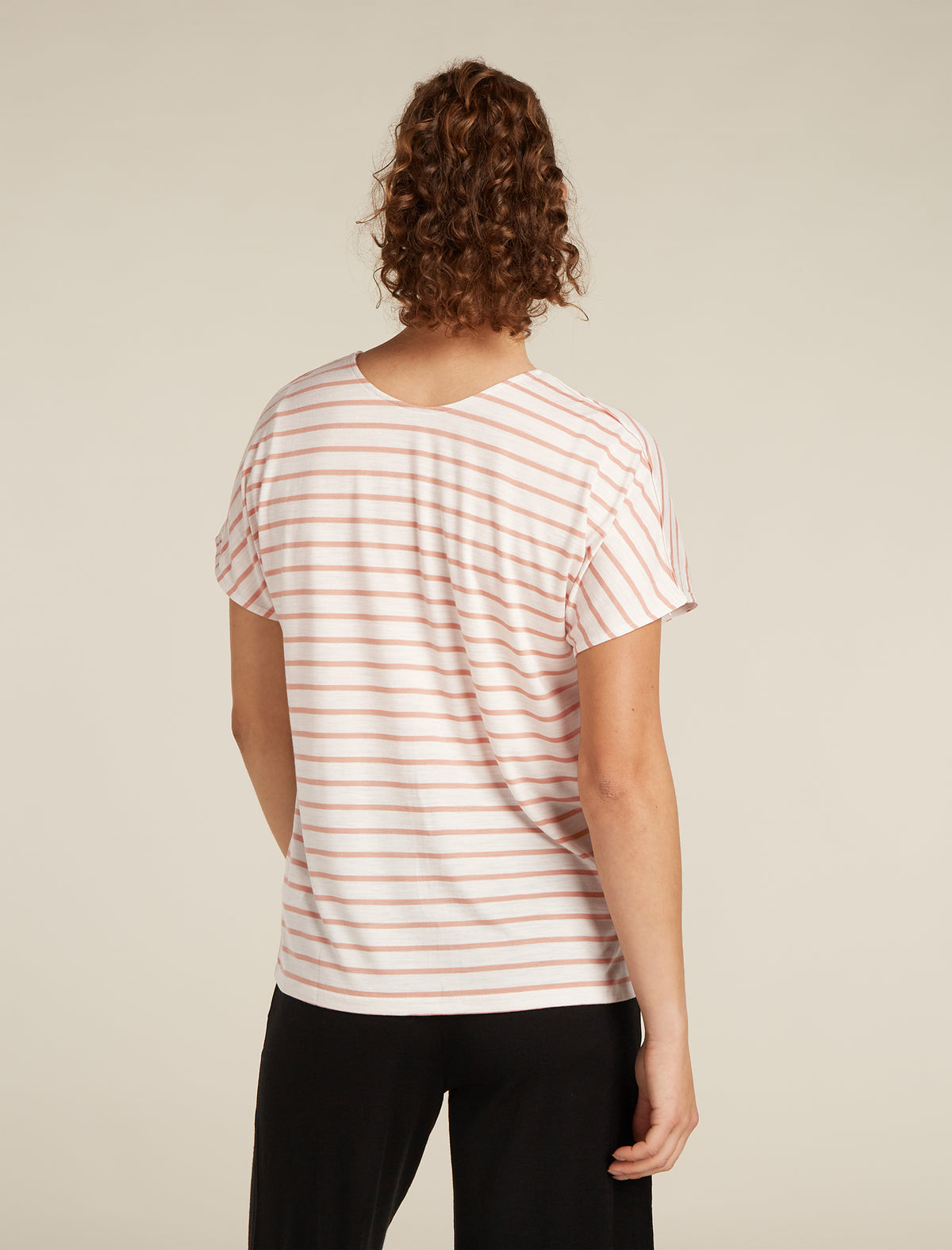 Merino Blend Drayden Reversible T-Shirt Stripe Damen  - 6