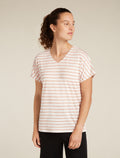Merino Blend Drayden Reversible T-Shirt Stripe Damen  - 7