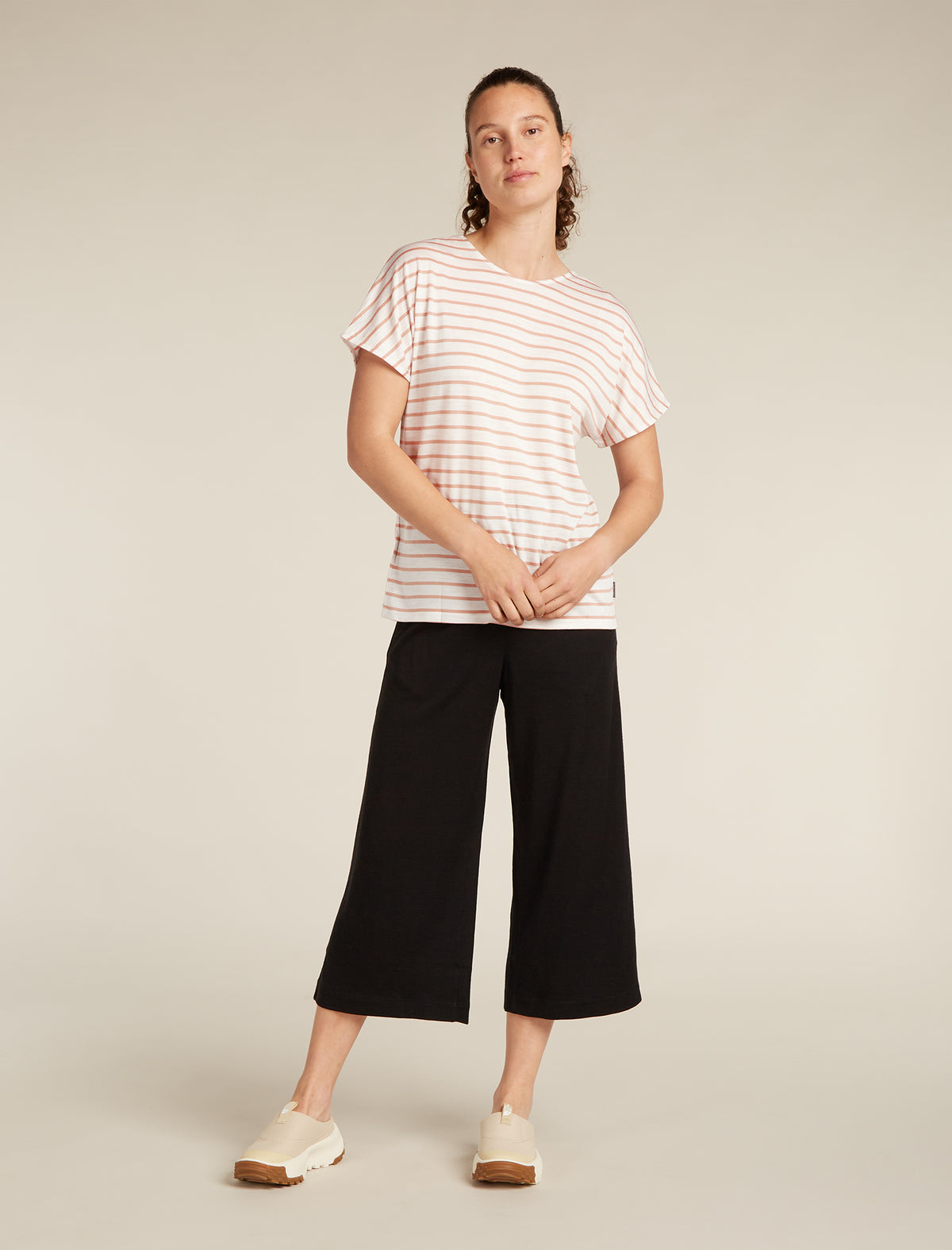 Merino Blend Drayden Reversible T-Shirt Stripe Damen  - 3