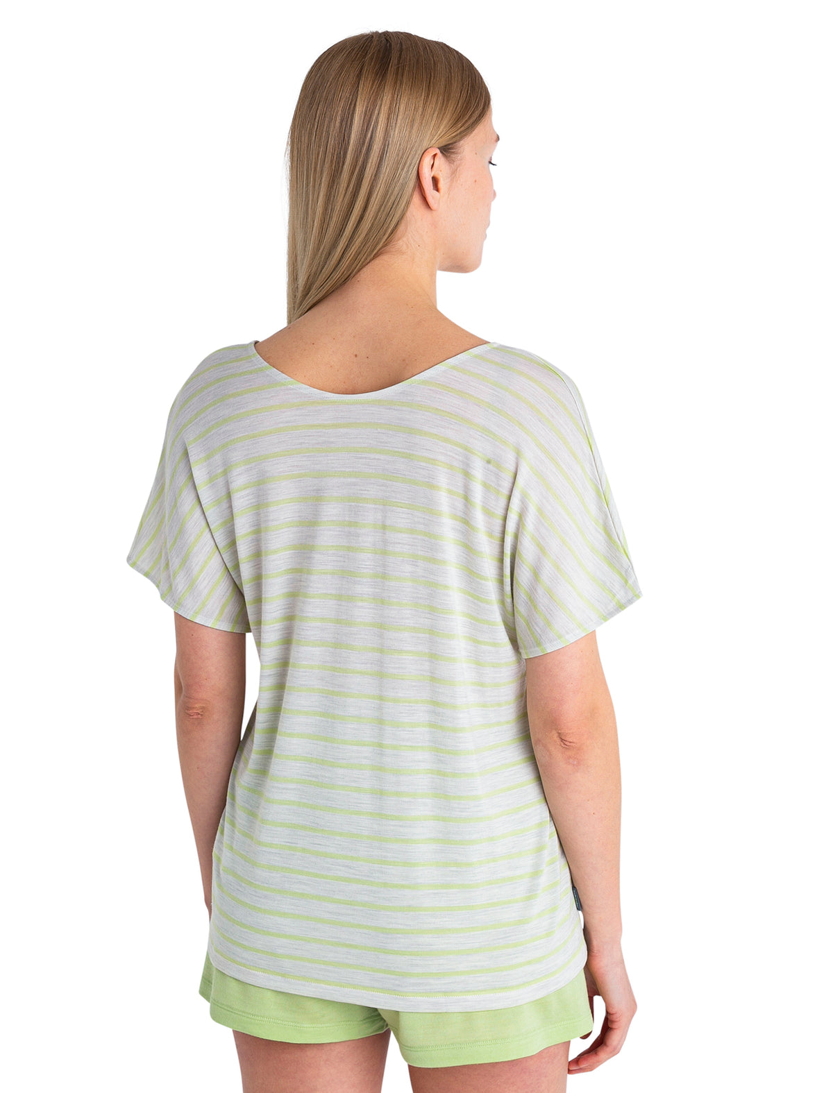 Top reversible a rayas Merino Drayden para mujer Ecru Heather/Glazen - 2