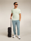 T-shirt in Lana merino Lino Stripe Uomo  - 4