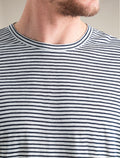T-shirt in Lana merino Lino Stripe Uomo  - 5