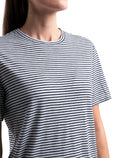 Dámské Tričko z merina a lnu Stripe  - 5