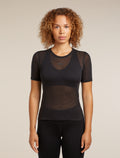 Women's Merino Blend 75 Cool-Lite™ Featherlight™ Short Sleeve T-Shirt Black - 1