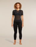 Women's Merino Blend 75 Cool-Lite™ Featherlight™ Short Sleeve T-Shirt Black - 3