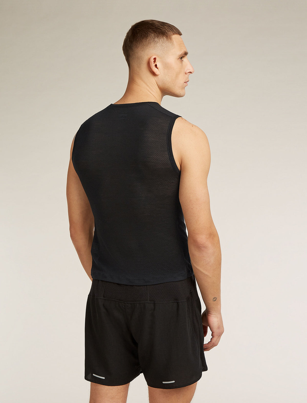 Men's Merino Blend 75 Cool-Lite™ Featherlight™ Tank Black - 2