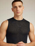 Men's Merino Blend 75 Cool-Lite™ Featherlight™ Tank Black - 5