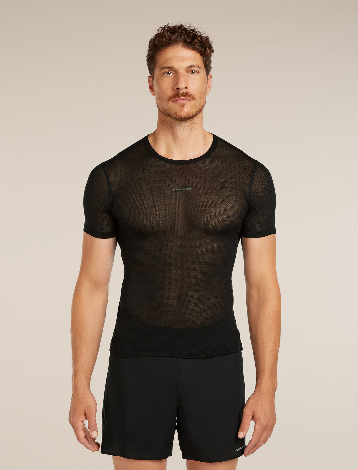 T-shirt col rond isotherme à manches courtes 75 Cool-Lite™ Featherlight en mélange de mérinos Men's  - 1
