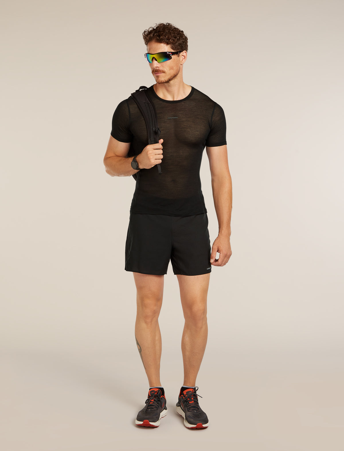 T-shirt col rond isotherme à manches courtes 75 Cool-Lite™ Featherlight en mélange de mérinos Men's  - 4