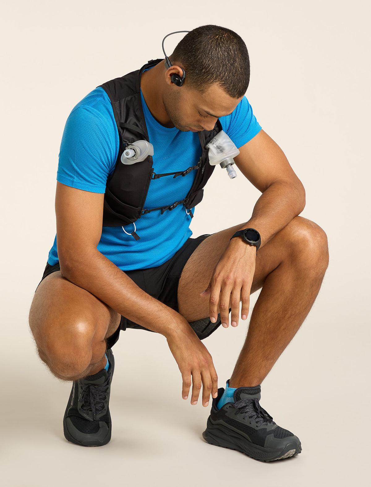 T-shirt col rond isotherme à manches courtes 75 Cool-Lite™ Featherlight en mélange de mérinos Men's  - 4