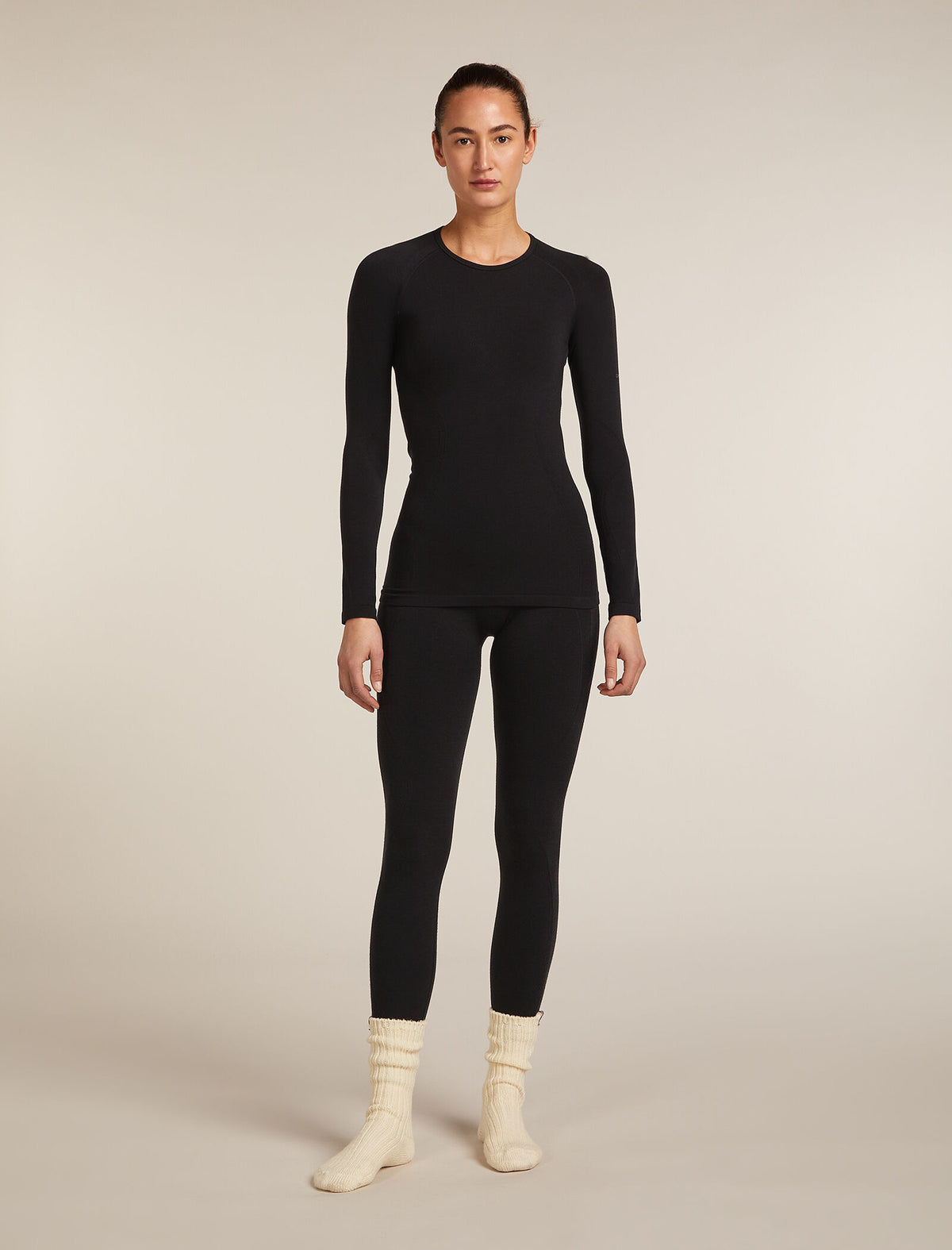 Women's 260 Seamless Thermal Top Black - 10