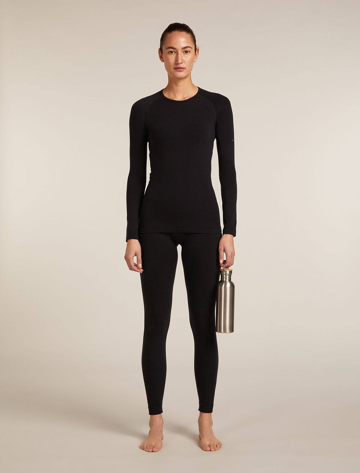 Women's 260 Seamless Thermal Top Black - 4