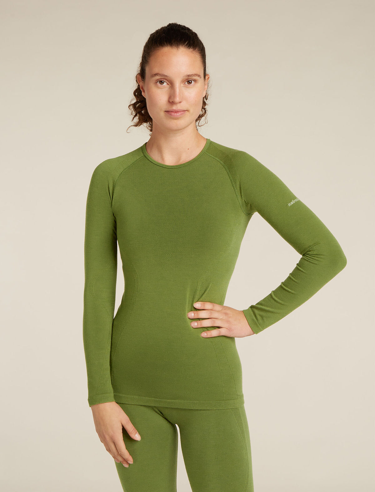 Maglia termica a girocollo con maniche lunghe in misto di lana merino 260 ZoneKnit™ Seamless Donna  - 1