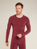 Men's Merino Blend 260 ZoneKnit™ Seamless  Long Sleeve Crew Thermal Top Port - 1