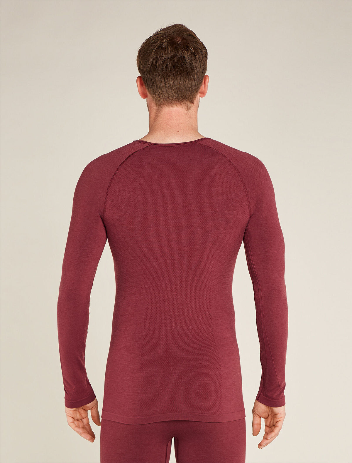 Men's Merino Blend 260 ZoneKnit™ Seamless  Long Sleeve Crew Thermal Top Port - 4