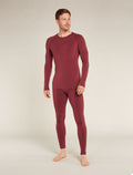Men's Merino Blend 260 ZoneKnit™ Seamless  Long Sleeve Crew Thermal Top Port - 5