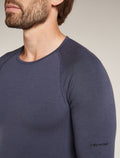 Men's Merino Blend 260 ZoneKnit™ Seamless  Long Sleeve Crew Thermal Top Graphite - 7