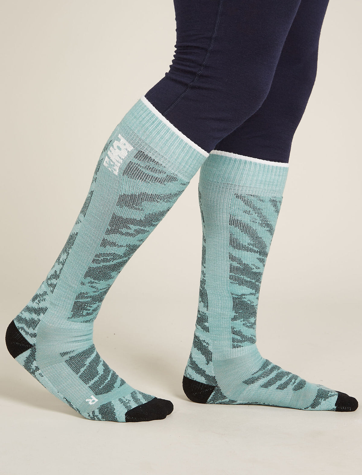 Heren Ski+ middelzware kuitsokken Protect Our Winters van merinowolmix  - 2