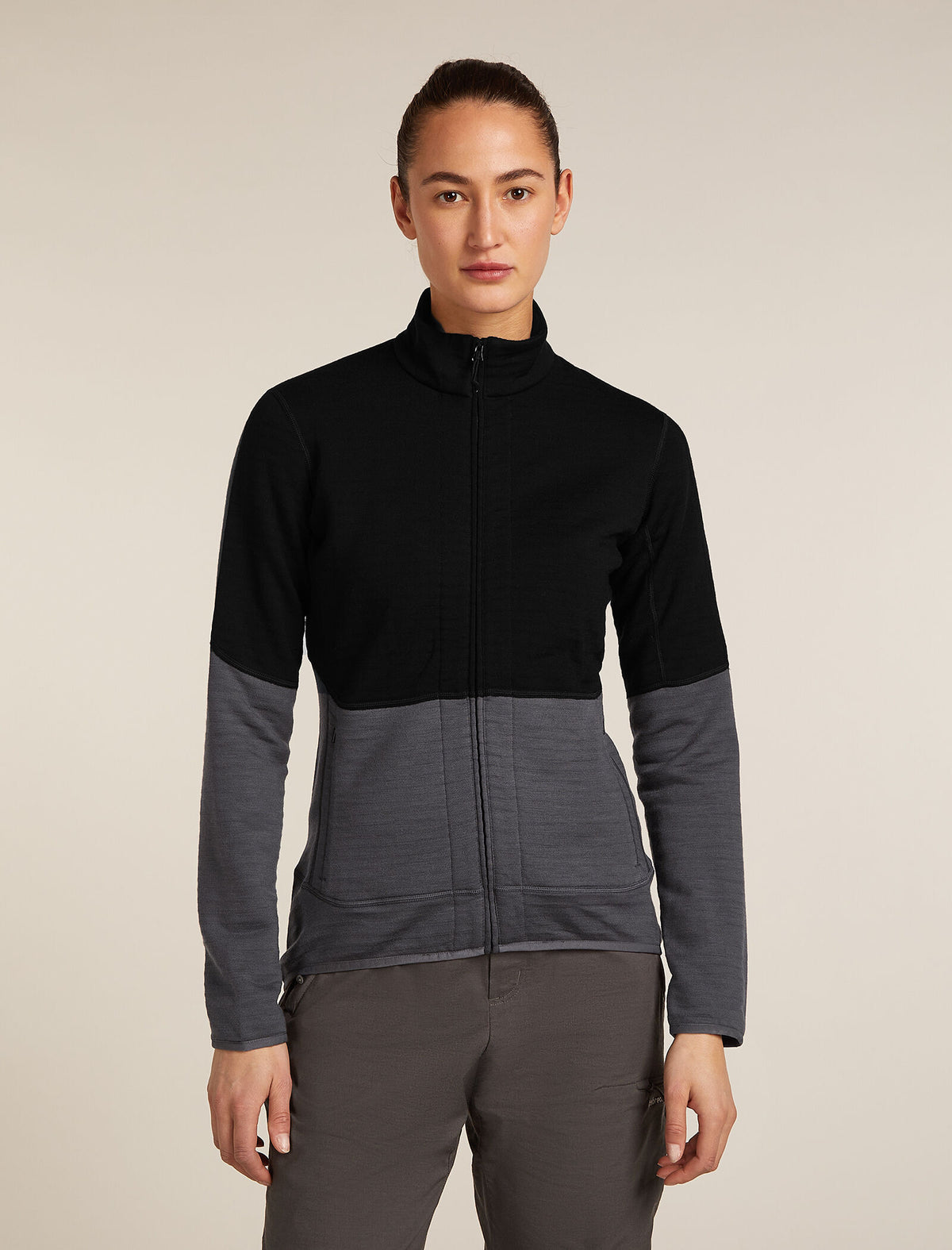 Women's 400 Descender Zip Jacket Black/Obsidian - 1