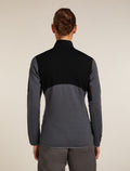 Women's 400 Descender Zip Jacket Black/Obsidian - 2