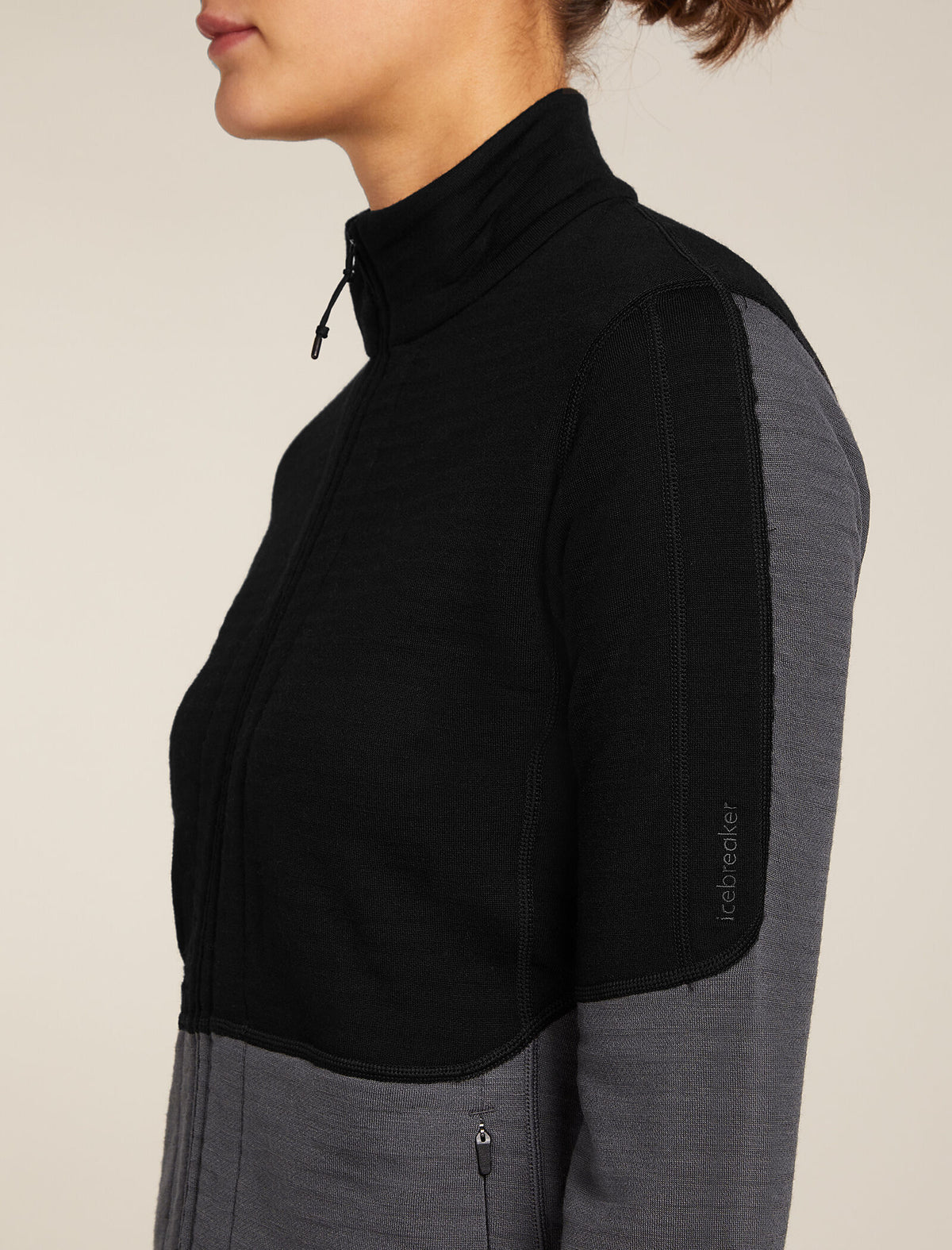 Women's 400 Descender Zip Jacket Black/Obsidian - 5