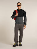 Men's 400 Descender Zip Jacket Black/Obsidian - 4
