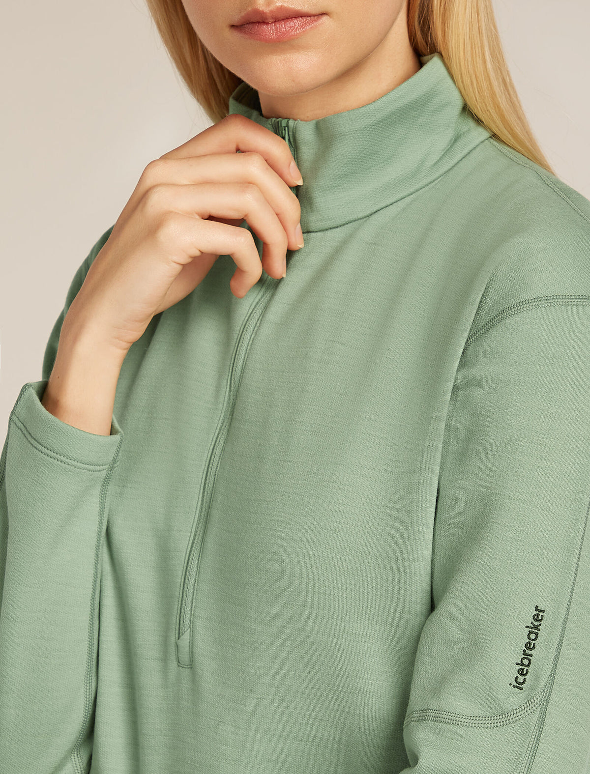 Women's 360 Elemental Half Zip Top Seaglass - 5