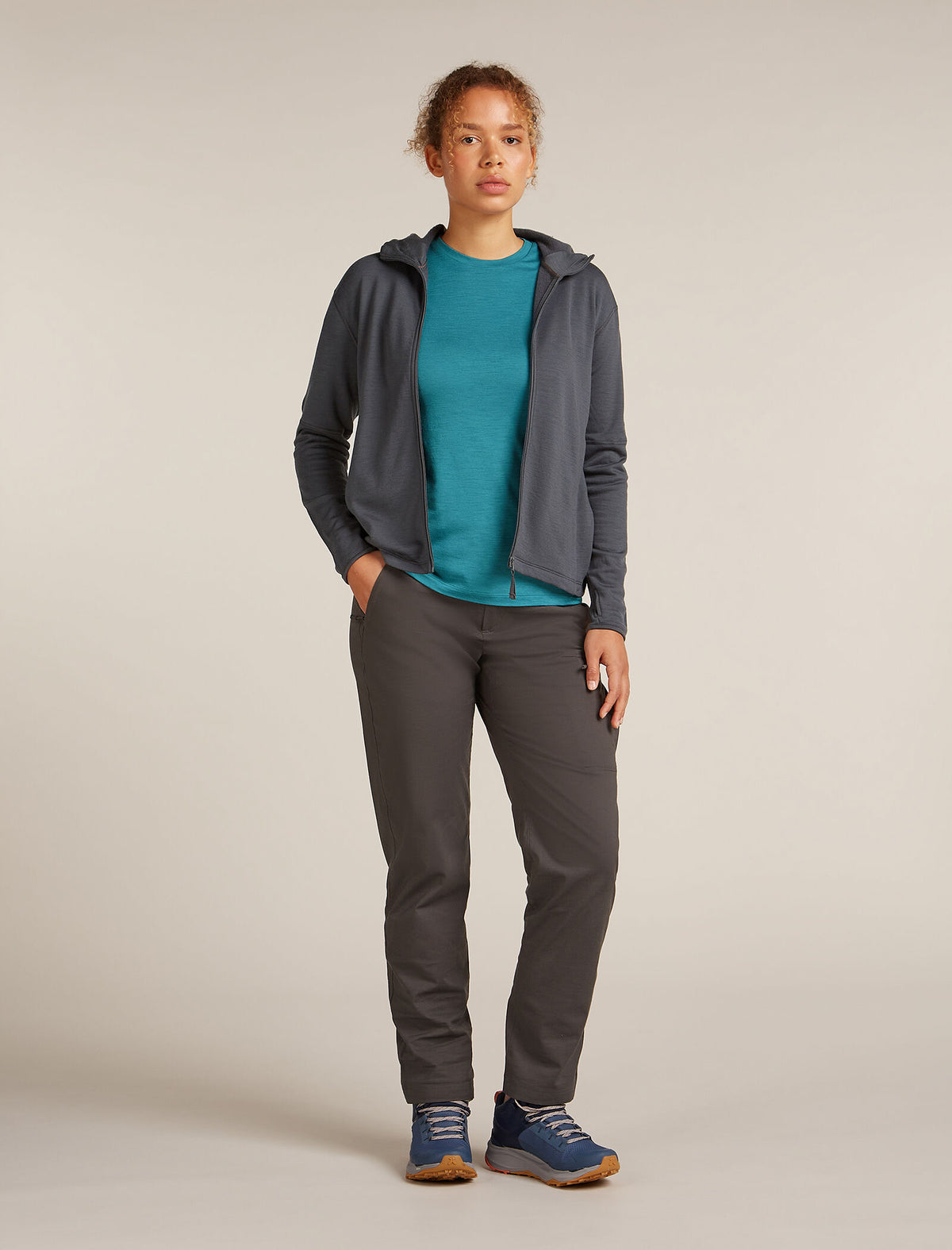 Women's 360 Elemental Zip Hoodie Obsidian - 3