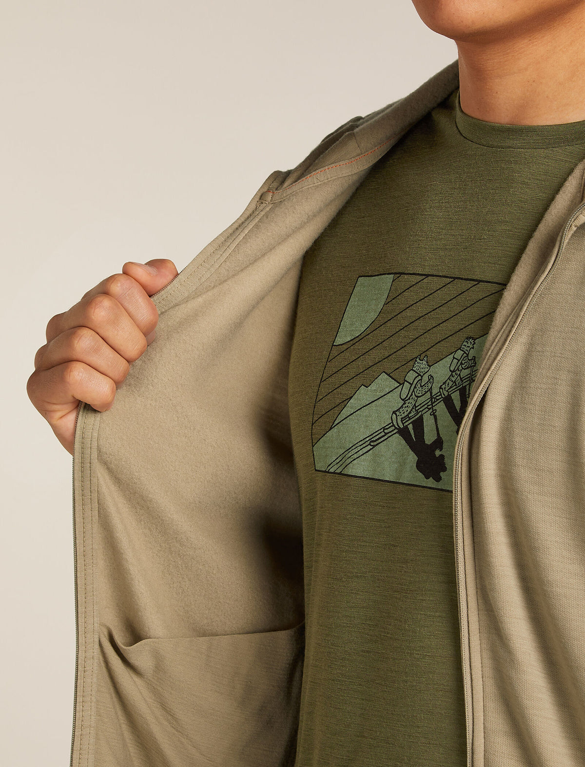 360 Elemental Hoodie mit Reißverschluss Herren  - 8